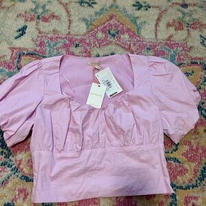 SKIES ARE BLUE Purple Cropped Top